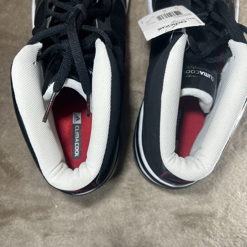 NWT Adidas Mad Clima Mens Size 18 Black Red Basketball Shoes Read Defect